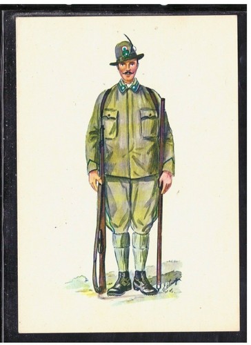 Cartolina militare uniformi - cartolina,