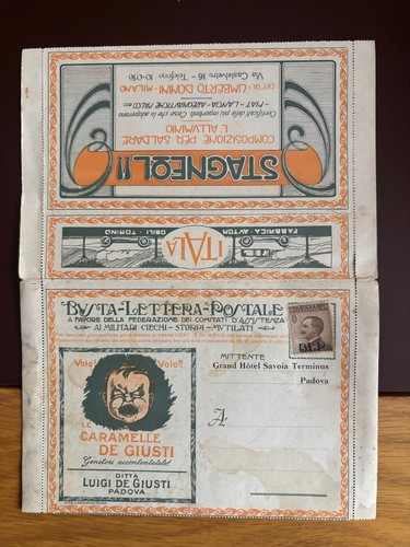 Italia 1920 busta - 1920/23, lettera