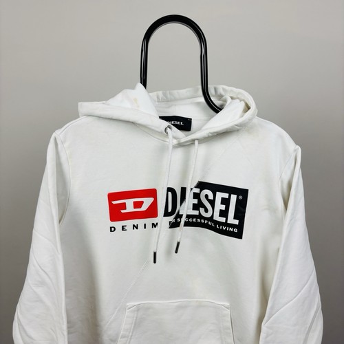 Felpa diesel bianca con - felpa,