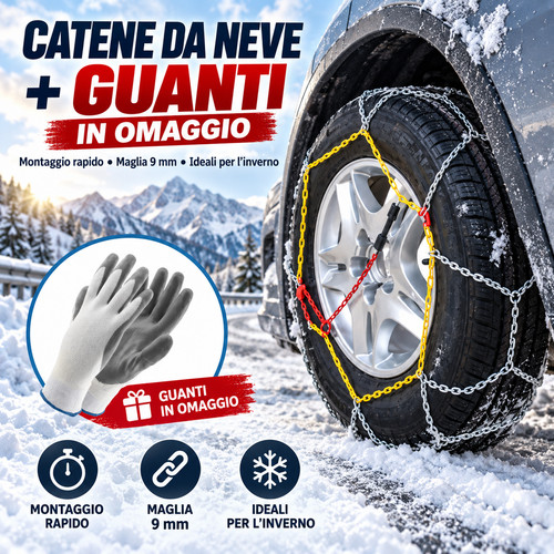 Catene neve auto - 9, mm