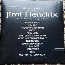 JIMI HENDRIX KARAOKE CDG DISC