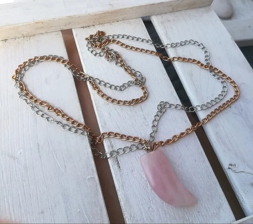Collana quarzo rosa - quarzo,