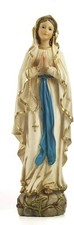 STATUA MADONNA DI LOURDES 30 CM IN RESINA - DIPINTA A MANO