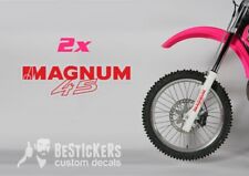 2 ADESIVI per steli forcella TM racing 125 250 magnum 45 marzocchi fork stickers