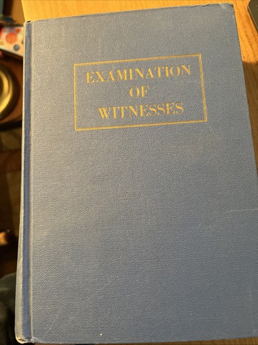 Examination witnesses - examination,