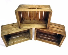 3 cassette in legno di faggio vintage "NON RESTAURATE": scaffali e librerie