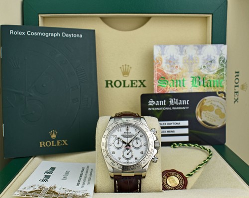 Rolex 18kt oro bianco - bianco, daytona