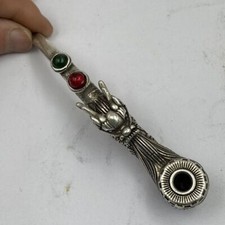 Antica pipa tabacco ottone