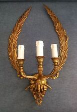 Struttura Lampada Applique Metallo Dorato Stile Impero Liberty Barocco Candela .