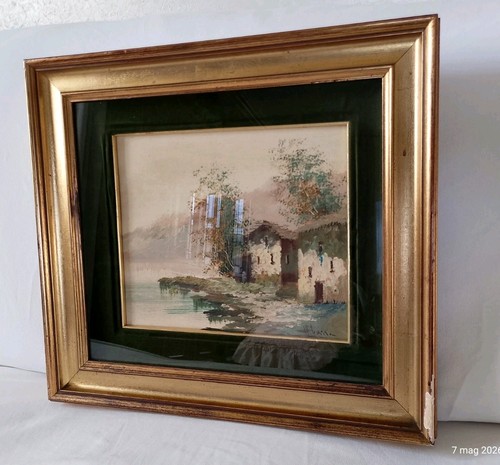 Dipinto firmato olio - , legno