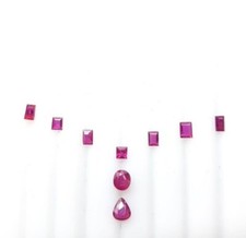 Lotto 9 Rubini naturali ct. 1,36 - diversi tagli