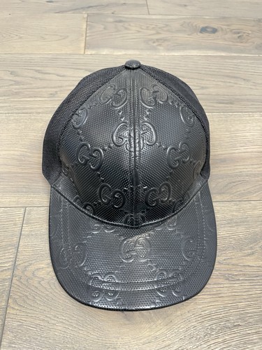Cappello gucci pelle gg - cappello,