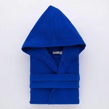 Accappatoio Uomo accappatoio Donna Con Cappuccio e Tasche Linea oro nido d'ape