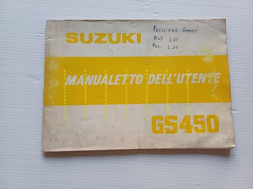 Suzuki 450 1979 manuale - suzuki,