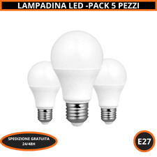 5 LAMPADA LED GOCCIA BULBO E27 da 8W a 13W LAMPADE LUCE CALDA NATURALE FREDDA