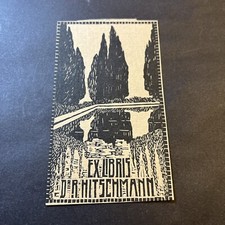 ex libris di Marianne Steinberger 1887-1919 per Dr. R. Hitschmann, ottimo stato.