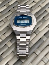 VINTAGE LUCIEN PICCARD QUARTZ-ELECTRONIC LCD SWISS MADE NEW OLD STOCK