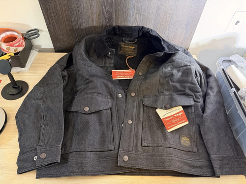 Filson wrangler denim giacca - x,