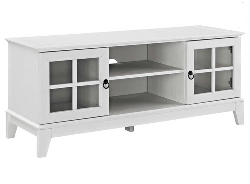 Mobile moderno basso bianco - tv,