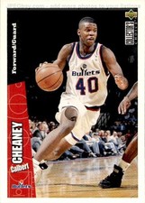 card NBA # 162 Calbert Cheaney Upper Deck 1996