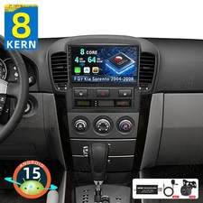 DAB+ 8Core 4+64GB Android 15 Autoradio GPS Carplay DSP per Kia Sorento 2004-2008