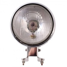 Faro anteriore cromato moto custom Stanley