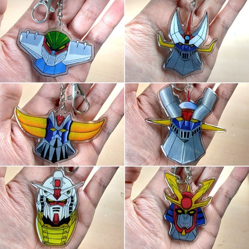 Portachiavi teste dei robot - portachiavi,