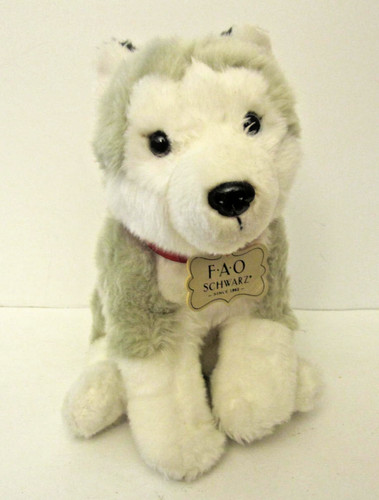Fao schwarz peluche husky - schwarz,