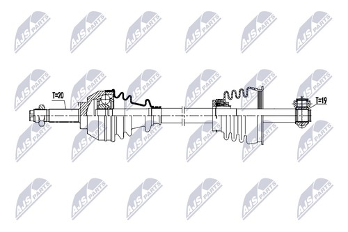 Albero motore nty - motore, npw-ft-107