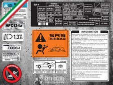 Kit adesivi etichette restauro
