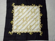 FOULARD EN SOIE VUITTON BLANC
