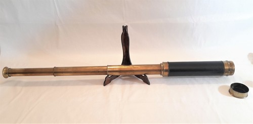 Cannocchiale antico ottone - cannocchiale,