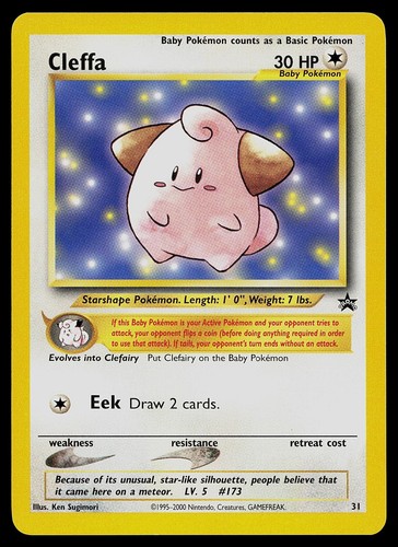Carta pokemon cleffa wotc - -,