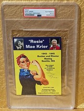 Autografo psa rosie mae krier - rosie,