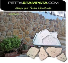 Stampo finta pietra - x,