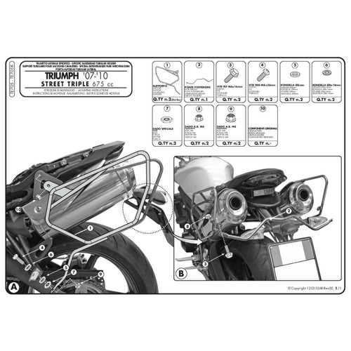Givi te705 coppia telaietti - di,