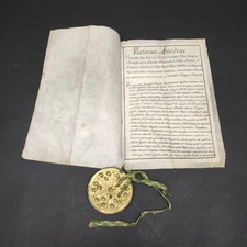 Diploma Ordine Mauriziano Re Vittorio Amedeo Savoia con sigillo aureo