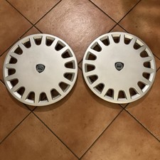 Lancia Thema Coppia Borchie Cerchio Ruota Originali Seconda Serie Nuove D14
