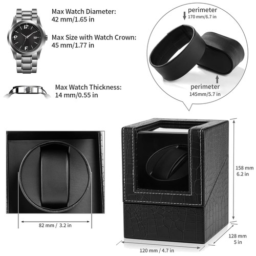 Carica orologio pelle - orologio, nera
