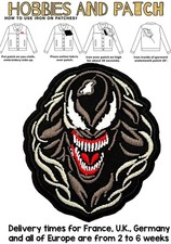 patch Venom personaggio Marvel Comics toppa termoadesiva alieno poteri iron on