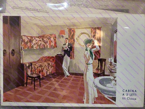 Cartolina interno nave