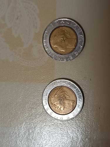 Monete 500 lire bimetalliche - 500,
