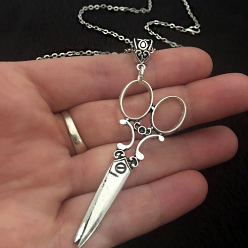 Collana con ciondolo forbici - collana,
