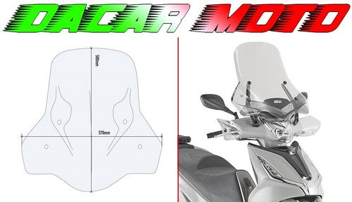Parabrezza completo kymco - parabrezza,