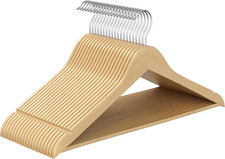 Grucce Appendiabiti Legno, 20 Pezzi, Appendini, Salvaspazio, Scanalature Su Spal