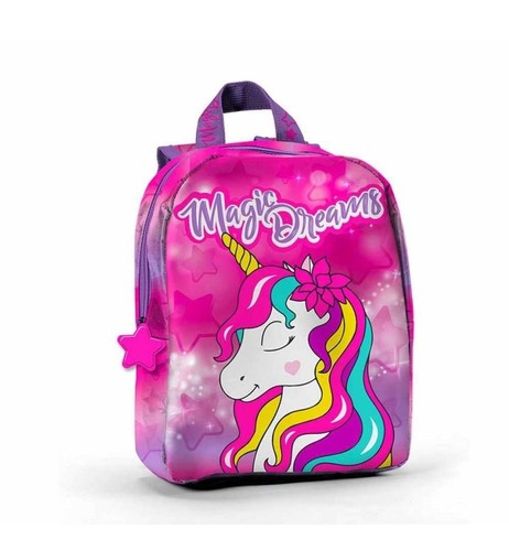 Zaino rosa unicorno 25cm - zaino, unicorno,