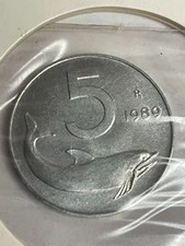 Italia Repubblica 5 Lire 1989