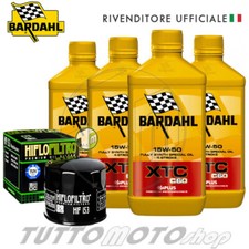 Tagliando DUCATI Hypermotard 1100 S 2008 2009 / Olio Bardahl XTC 15W50 + Filtro