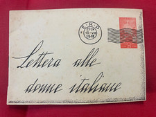 LIBRETTO--- LETTERA ALLE DONNE ITALIANE - E.R.P.  1949- edit.APOLLON ROMA