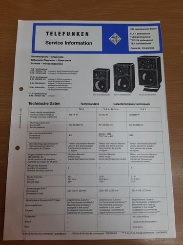 Telefunken service manual - telefunken,